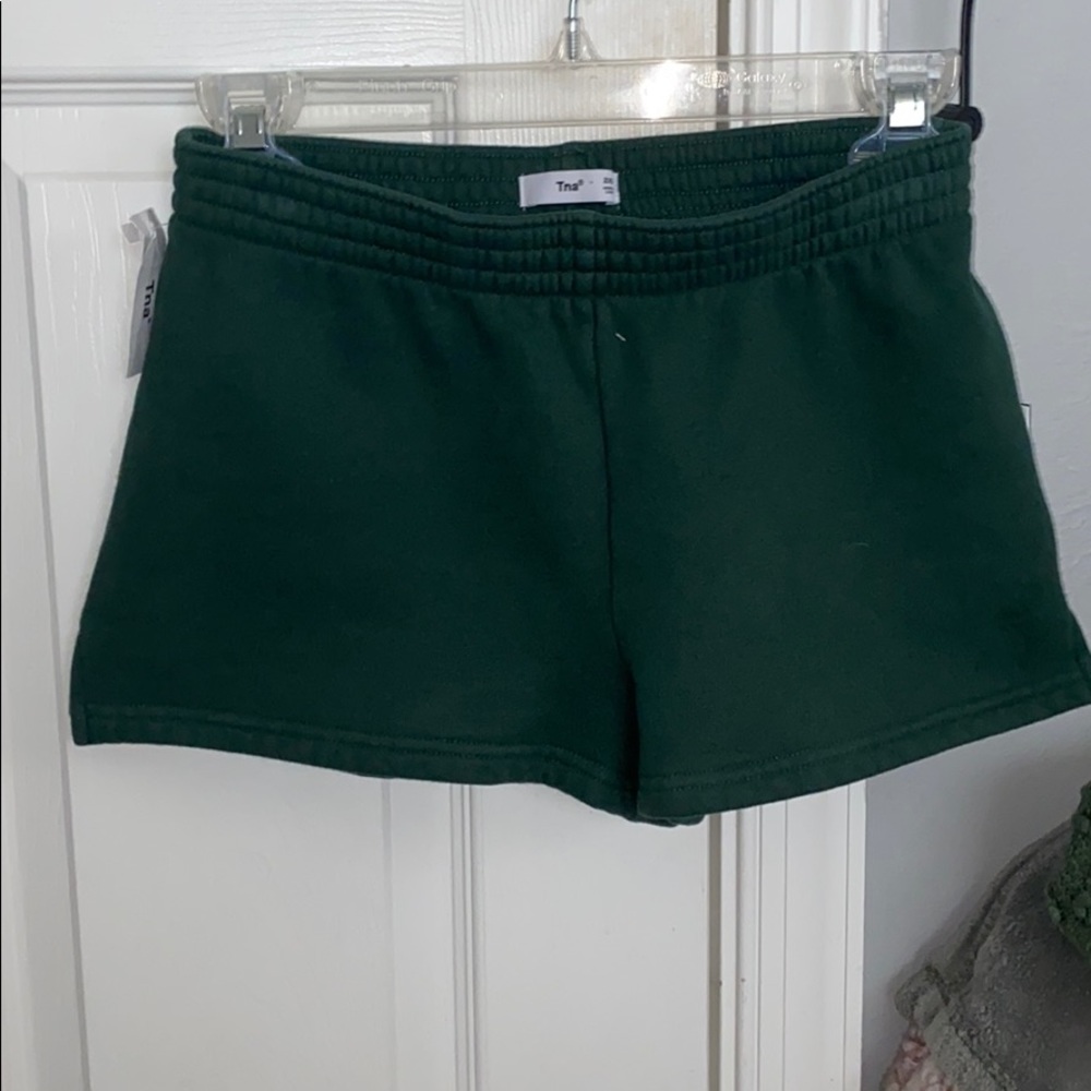 Green aritzia shorts
